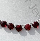 Rhodolite Garnet Cushion Shape Beads