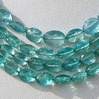 aaa Apatite Gemstone Beads  Oval Faceted