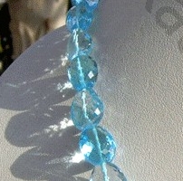 16 inch strand Blue Topaz Gemstone  Faceted Nuggets