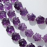 Amethyst Gemstone Flower Beads
