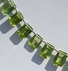 Peridot Gemstone Beads  Octagons