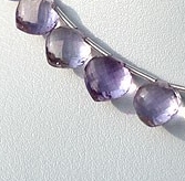 8 inch strand Pink Amethyst Beads