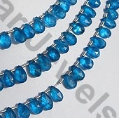 Apatite Gemstone Beads  Flat Pear Briolette