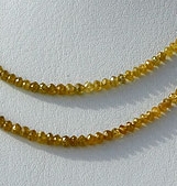 Diamond Gemstone beads Faceted Rondelle