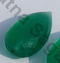 Green Onyx Half Drilled Gemstones