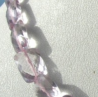 aaa Pink Amethyst  Faceted Rectangles