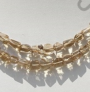 Champagne Citrine Faceted Nugget