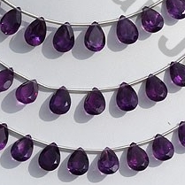 Amethyst Gemstone Beads  Pan