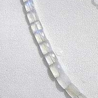 Rainbow Moonstone Faceted Rectangles