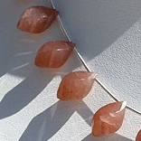 Pink Moonstone Twisted Tear Drops
