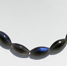 wholesale Labradorite Blue Power Dholki Beads