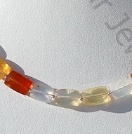 Mexican Fire Opal  Gemstone  Faceted Rectangles