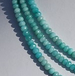 16 inch strand Amazonite Faceted Rondelles