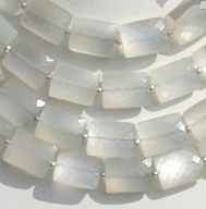 wholesale White Moonstone Faceted Rectangle