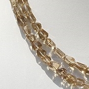 Champagne Citrine Faceted Nugget