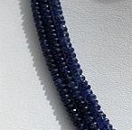 Sapphire Gemstone  Faceted Rondelles