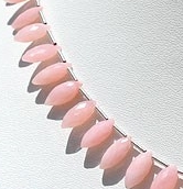 Pink Opal Gemstone Marquise Beads