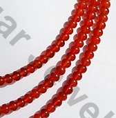 Carnelian Gemstone Plain Beads