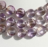 wholesale Ametrine Gemstone Faceted Coin