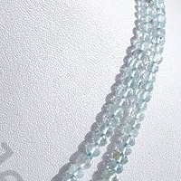 Aquamarine Gemstone  Faceted Rondelles