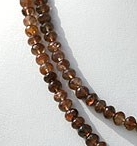 Andalusite Gemstone  Faceted Rondelle