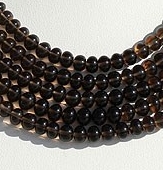 Smoky Quartz Gemstone Plain Beads
