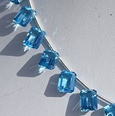 Blue Topaz Gemstone Octagons