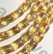 aaa Citrine Gemstone Faceted Rectangle