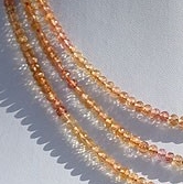 16 inch strand Imperial Topaz  Faceted Roundels