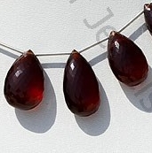 Spessartite Garnet Flat Pear Briolette