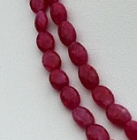 Pink Sapphire Oval Beads