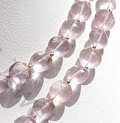 aaa Rose Quartz Faceted Coin