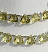 Lemon Quartz  Trilliant Beads