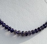 Iolite Gemstone Plain Beads
