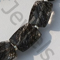 wholesale Black Rutilated Quartz  Faceted Rectangles