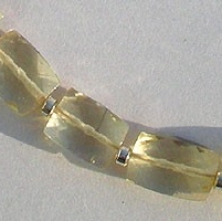Scapolite Gemstone Faceted Rectangles