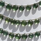 wholesale Green Apatite Gemstone Heart Briolette