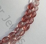 Strawberry Quartz Oval Faceted