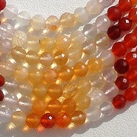 wholesale Mexican Fire Opal  Gemstone  Faceted Rounds