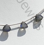 Labradorite Blue Fire Trilliant Cut Beads