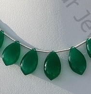 Green Onyx Gemstone Dolphin Shape Beads