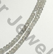 aaa Grey Moonstone  Faceted Rondelle