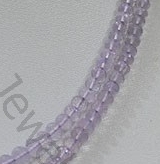 Lavender Quartz Faceted Rondelle