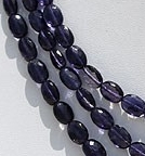 16 inch strand Iolite Gemstone Beads  Oval Faceted