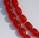 16 inch strand Carnelian Gemstone Oval Faceted