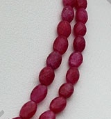 Pink Sapphire Oval Beads