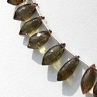 8 inch strand Andalusite Gemstone Chandelier Briolette