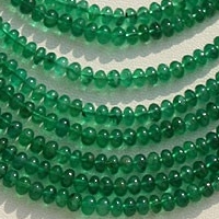 Emerald Gemstone Plain Rondelle