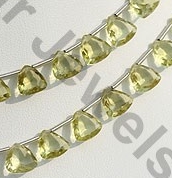 Lemon Quartz  Trilliant Beads