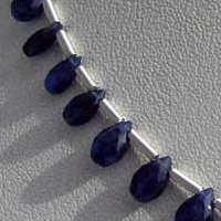 Sapphire Gemstone Flat Pear Briolette